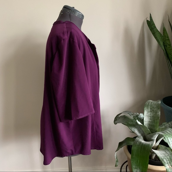 Hand made purple blouse size 2X - Picture 3 of 5